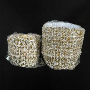 caissettes blanc et doré