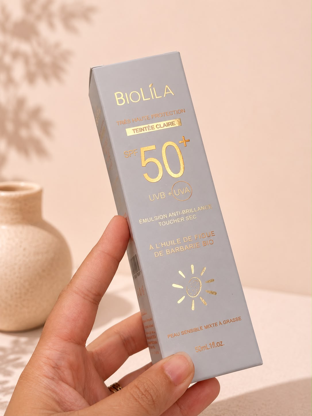 Crème solaire biolila teintée